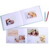 Exacompta photo book baby 30 pages white 28,5x22 cm green pastel landscape format