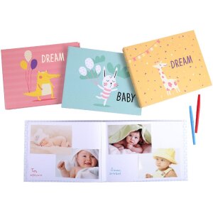 Exacompta 11231E Photo book baby animal motif 30 pages white 28.5x22 cm