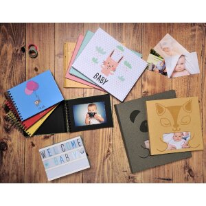 Exacompta 11233E Photo book baby 30 pages white 28,5x22 cm pink