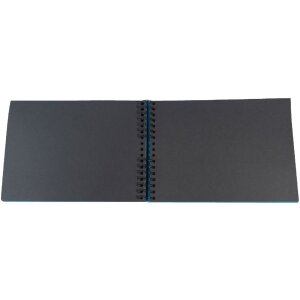 Exacompta spiral photo album MILANO Blue 32x22 cm 50 black pages 250g/m²