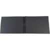 Exacompta spiral photo album MILANO 32x22 cm 50 black pages grey