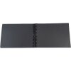 Exacompta spiral photo album MILANO 32x22 cm 50 black pages Scrapbooking