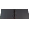 Exacompta spiral photo album MILANO 32x22cm 50 black pages for 150 photos