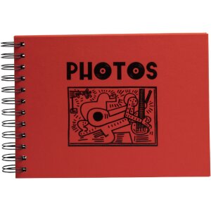 Exacompta photo album Musicart red 50 black pages 23x16...