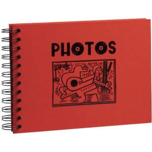 Exacompta photo album Musicart red 50 black pages 23x16...