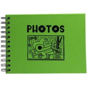 Exacompta photo album Musicart Green 50 black pages 23x16 cm