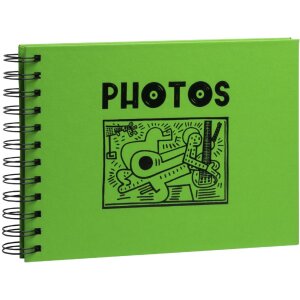 Exacompta photo album Musicart Green 50 black pages 23x16 cm