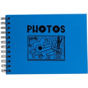 Exacompta photo album spiral binding Musicart blue 50...