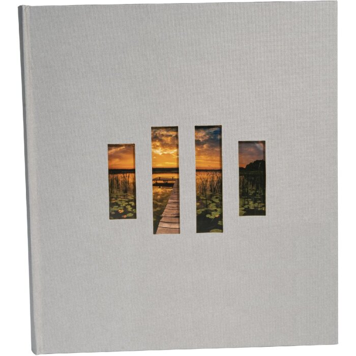 Exacompta photo album MILANO grey 29x32 cm 60 black pages