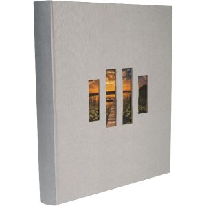 Exacompta photo album MILANO grey 29x32 cm 60 black pages