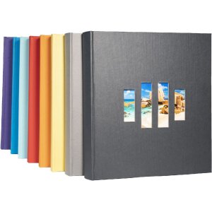 Exacompta photo album MILANO grey 29x32 cm 60 black pages