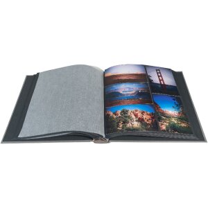 Exacompta photo album MILANO grey 29x32 cm 60 black pages