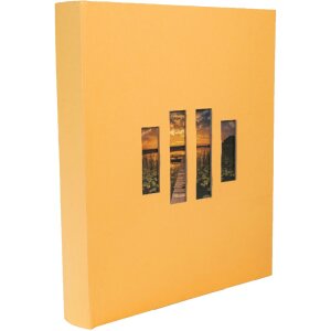 Exacompta photo album MILANO 29x32 cm 60 black pages orange