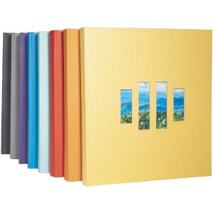 Exacompta photo album MILANO 29x32 cm 60 black pages orange