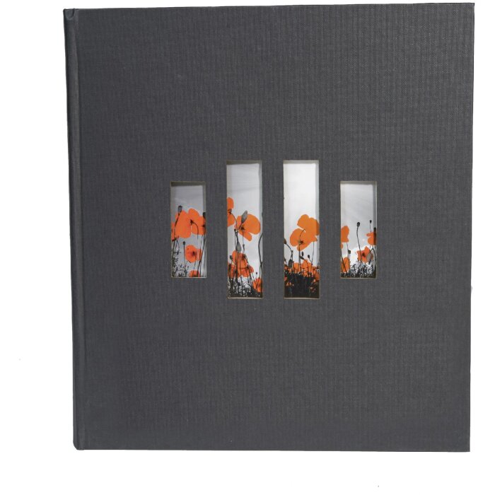 Exacompta photo album MILANO 29x32 cm, 60 black pages - black