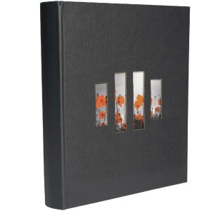 Exacompta photo album MILANO 29x32 cm, 60 black pages -...