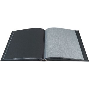 Exacompta photo album MILANO 29x32 cm, 60 black pages - black