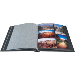 Exacompta photo album MILANO 29x32 cm, 60 black pages - black