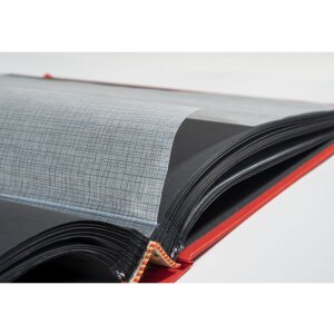 Exacompta photo album MILANO 29x32 cm 60 black pages red