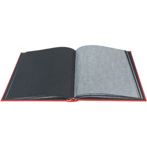 Exacompta photo album MILANO 29x32 cm 60 black pages red