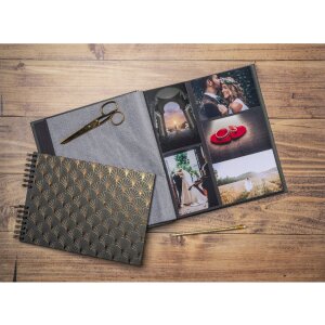 Exacompta 16095E Photo album Néo Déco Black 29x32 cm 60 black pages