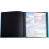 Exacompta 16096E Photo album 60 black pages Néo Déco Blue