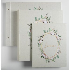 Exacompta photo album 60 pages white 29x32cm country idyll motif