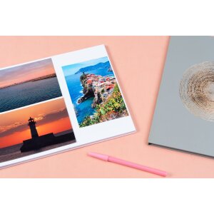 Exacompta 16166E Spiral album 50 pages White 32x22 cm Ellipse Pink