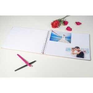 Exacompta 16234E Photo album spiral binding 50 pages white 32x22cm KRAFT motif