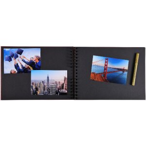 Exacompta 16452E Spiral album 50 pages black 32x22cm LIFE Blue