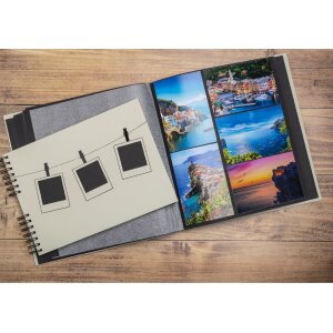 Exacompta 16524E Photo album 60 black pages Polaroid series Light green