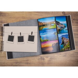 Exacompta 16525E Photo album Polaroid series Pink 29x32 cm 60 black pages