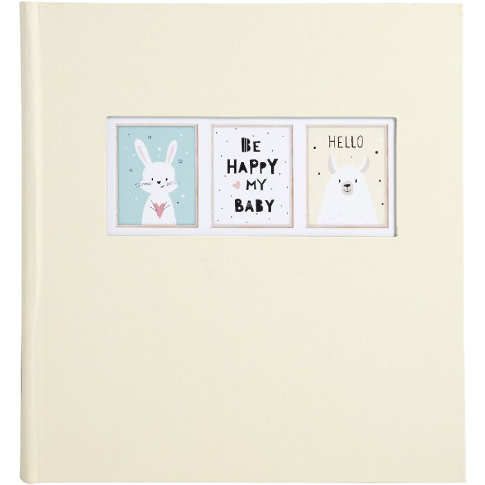 Exacompta 16546E Photo album for children baby photos 60 pages 29x32cm pastel yellow