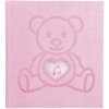 Exacompta 16566E Photo album TEDDY 29x32 cm 60 pages white cover teddy bear pink