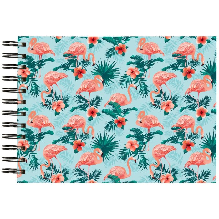 Exacompta 16702E Spiral photo album FLAMINGO Light blue 23x16 cm 50 white pages