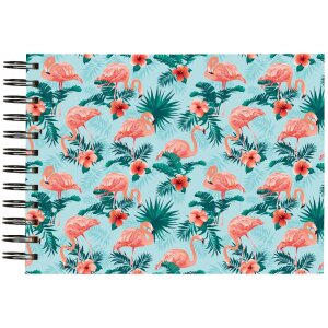 Exacompta 16702E Spiral photo album FLAMINGO Light blue...