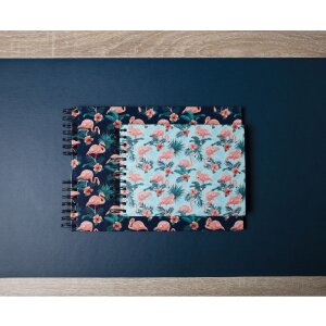 Exacompta 16702E Spiral photo album FLAMINGO Light blue 23x16 cm 50 white pages