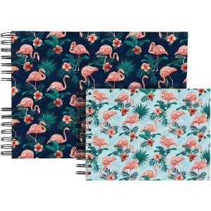 Exacompta 16703E Spiral photo album FLAMINGO 23x16 cm 50 pages white midnight blue