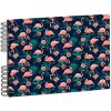 Exacompta 16703E Spiral photo album FLAMINGO 23x16 cm 50 pages white midnight blue