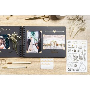 Exacompta 16801E Set Scrapbooking with photo album 32x22 cm SCRAP ADDICT Black