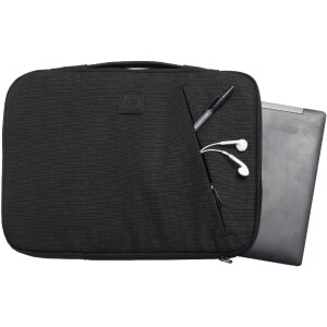 Exacompta laptop sleeve 15-16 inch business black 58% recycled polyester