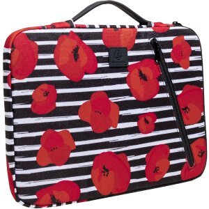 Exacompta laptop sleeve 13-14 poppy RPET water-repellent padded