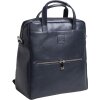 Exacompta 17237E Laptop backpack Lady Exactive leather 33x35x16 cm navy blue