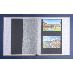 Exacompta 17602E Photo album with ring mechanism 60 black pages 32x26x4 cm Beige