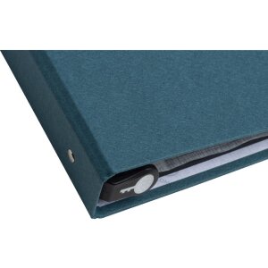 Exacompta 17603E Photo album ring mechanism 60 black pages 32x26x4cm blue-green