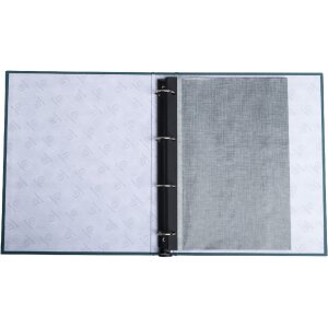 Exacompta 17603E Photo album ring mechanism 60 black pages 32x26x4cm blue-green