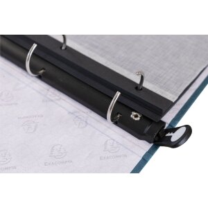 Exacompta 17603E Photo album ring mechanism 60 black pages 32x26x4cm blue-green