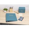 Exacompta 17603E Photo album ring mechanism 60 black pages 32x26x4cm blue-green