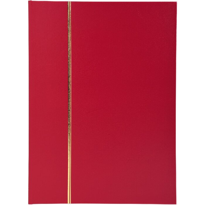 Exacompta 26143E Stamp album half leather 32 pages 22,5x30,5 cm red