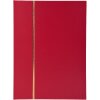 Exacompta 26143E Stamp album half leather 32 pages 22,5x30,5 cm red